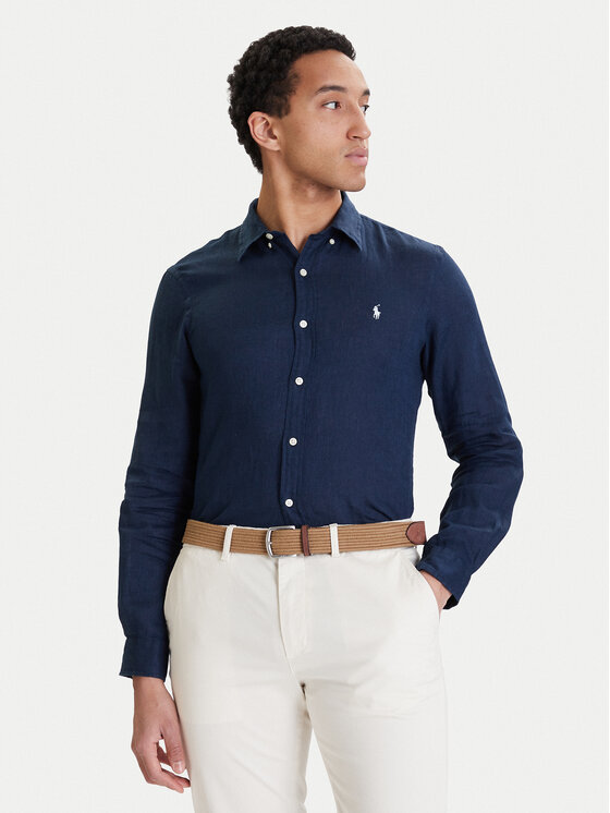 Polo Ralph Lauren Polo Ralph Lauren Marškiniai 710968915506 Tamsiai mėlyna Regular Fit