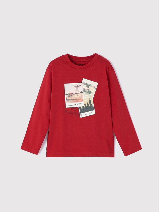 Mayoral Mayoral Bluse 4022 Rot Regular Fit