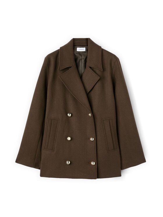 Motivi Motivi Cappotto 0096Q000617N015 Marrone Regular Fit