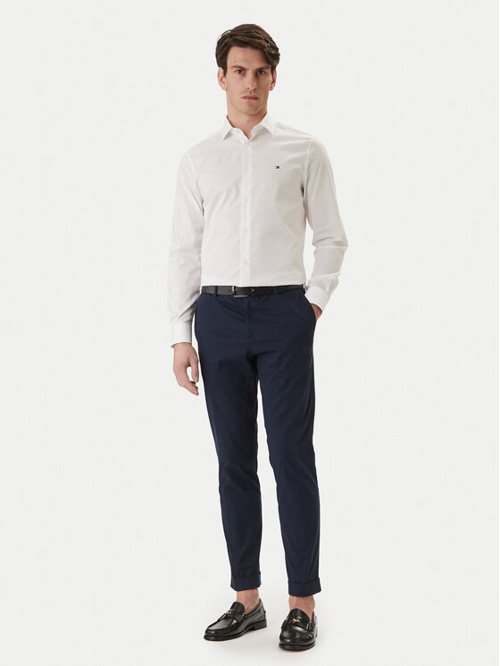 Tommy Hilfiger Tommy Hilfiger Košeľa MW0MW38347 Biela Slim Fit