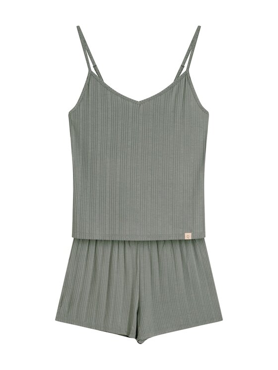 Esotiq Esotiq Piżama 43345 Zielony Regular Fit