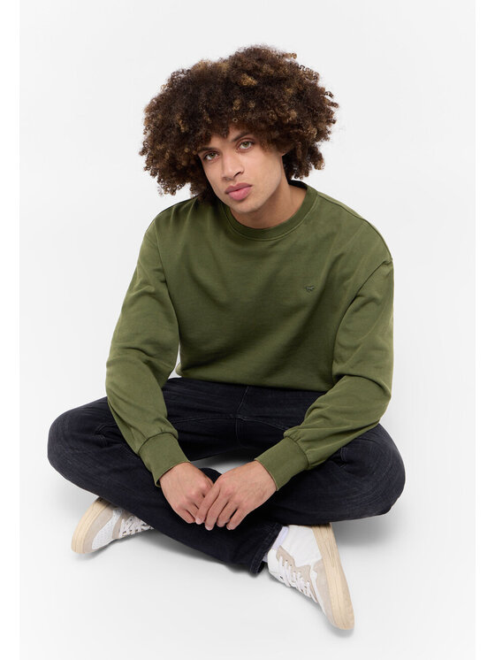 Mustang Mustang Felpa Clio Verde Regular Fit