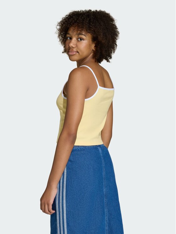 adidas adidas Tank top 159265 Pomarańczowy Slim Fit