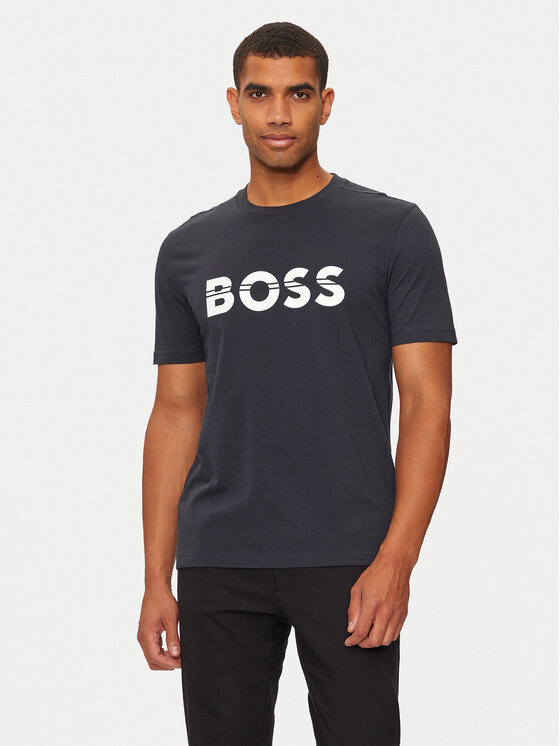 Boss T-krekls 50525208 Tumši zils Regular Fit