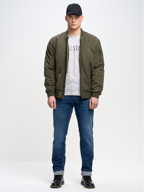 BIG STAR BIG STAR T-Shirt bruno_901 Szary Basic Fit