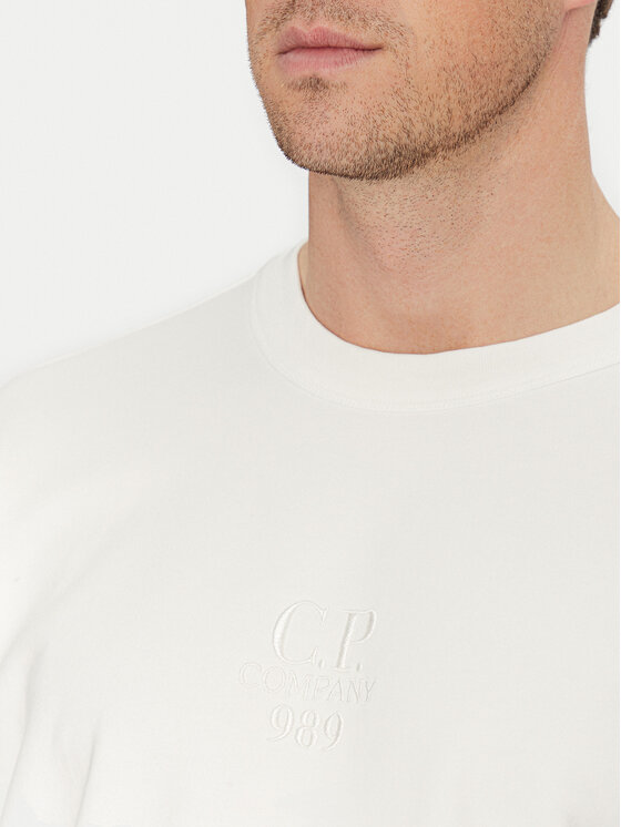 C.P. Company C.P. Company Felpa 18CMSS259A110044O Écru Regular Fit