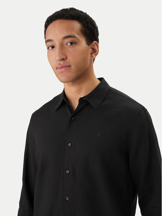 Calvin Klein Calvin Klein Krekls LV04LE125G Melns Regular Fit