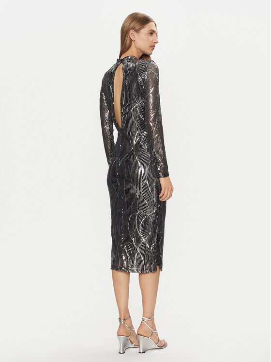 Vila Vila Coctailkleid Gigi 14100905 Silberfarben Standard Fit