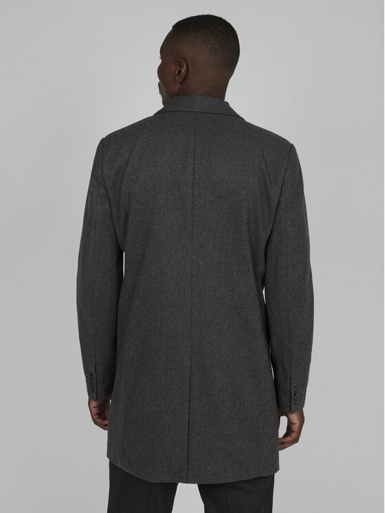 Matinique Matinique Vlněný kabát 30206267 Šedá Regular Fit