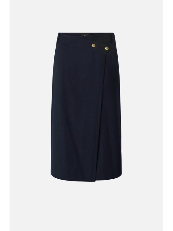PINKO PINKO Spódnica midi Marzemino Gonna Granatowy Straight Fit