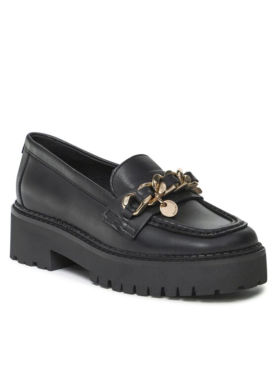Tommy Hilfiger Tommy Hilfiger Loafersy Chain Chunky Loafer FW0FW06865 Czarny