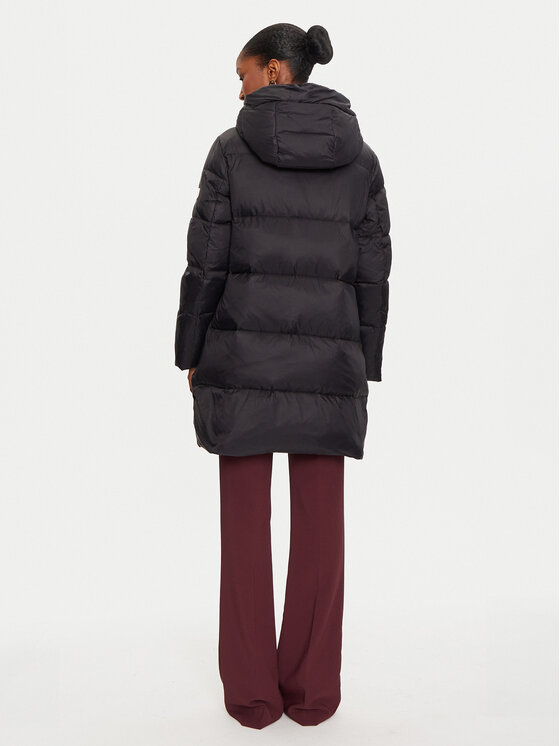 Fracomina Fracomina Пухено яке FR24WC3009O42301 Черен Regular Fit