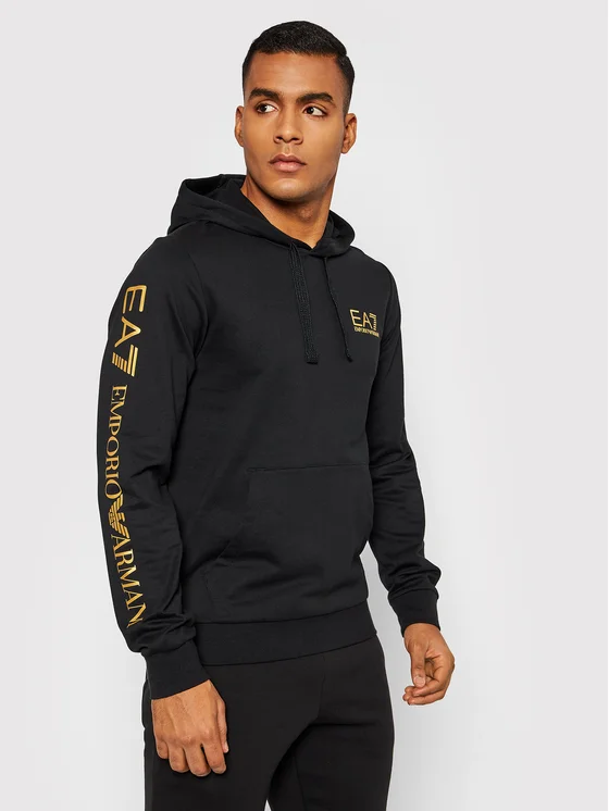EA7 Emporio Armani Sweatshirt 8NPM18 PJ05Z 1203 Schwarz Regular Fit