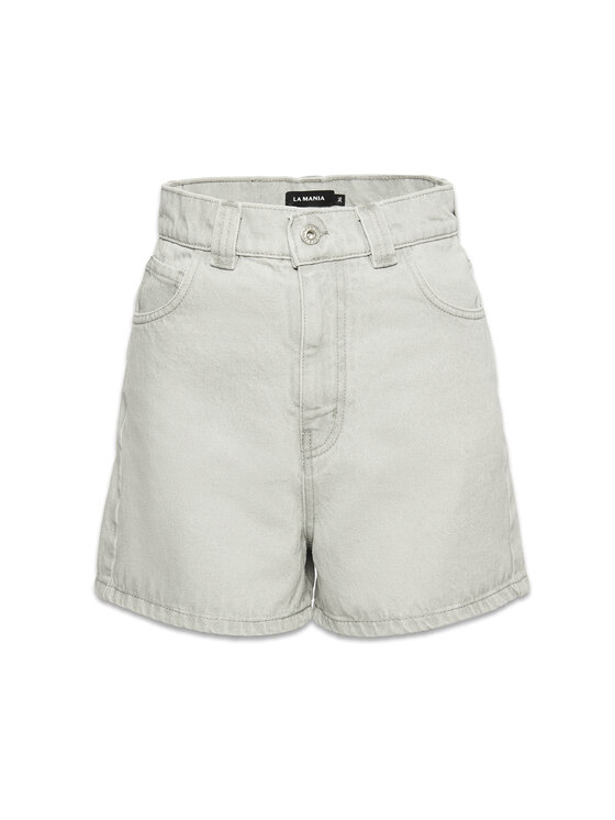 La Mania La Mania Pantaloncini di jeans CARLINE Grigio Classic Fit
