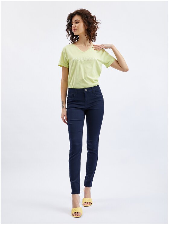 Orsay Orsay Jeansy 311871526000__38 Niebieski Skinny Fit