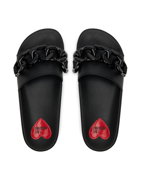 LOVE MOSCHINO LOVE MOSCHINO Şlapi JA28132G1MI17000 Negru