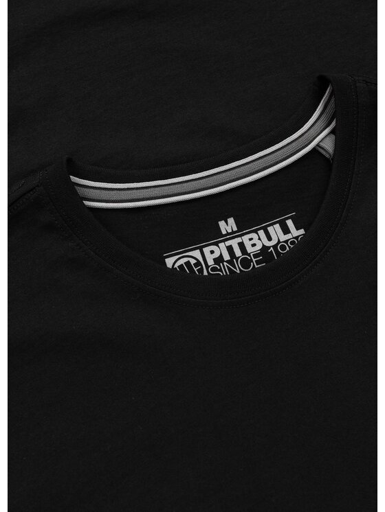 PITBULL PITBULL T-Shirt Koszulka męska HERO S Czarny Regular Fit