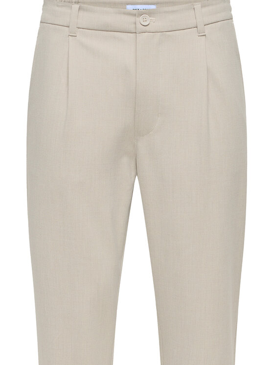 Only & Sons Only & Sons Chino nohavice Lou 22031615 Béžová Tapered Fit