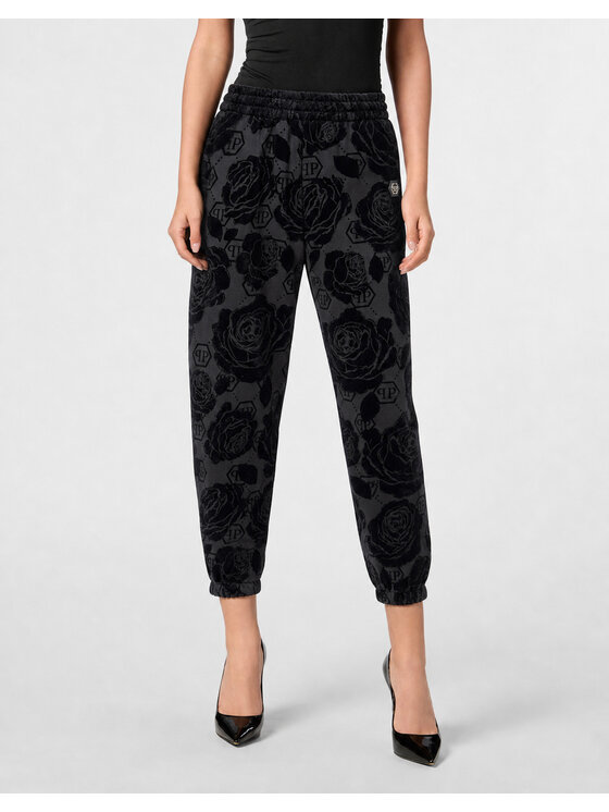 PHILIPP PLEIN PHILIPP PLEIN Teplákové kalhoty 31057 Černá Jogger Fit