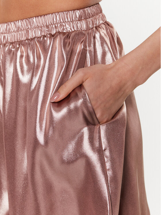 Sisley Sisley Шорти от плат 4UGWL001A Розов Regular Fit