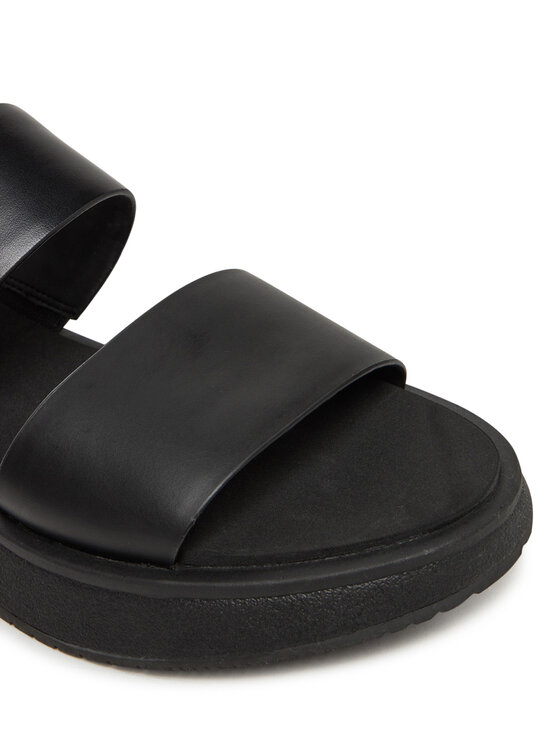 Calvin Klein Jeans Calvin Klein Jeans Παντόφλες Sandal Slide Double Strap YW0YW01694 Μαύρο