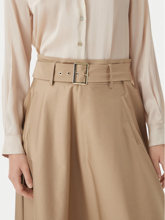 Marella Marella Spódnica trapezowa Tappeto 2613101101 Beżowy Regular Fit