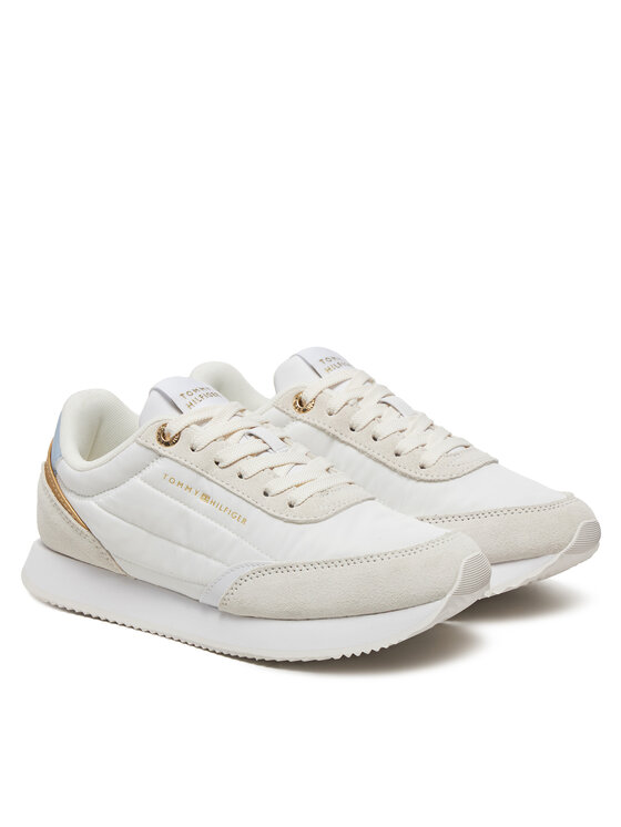 Tommy Hilfiger Tommy Hilfiger Laisvalaikio batai Essential Runner FW0FW08332 Balta
