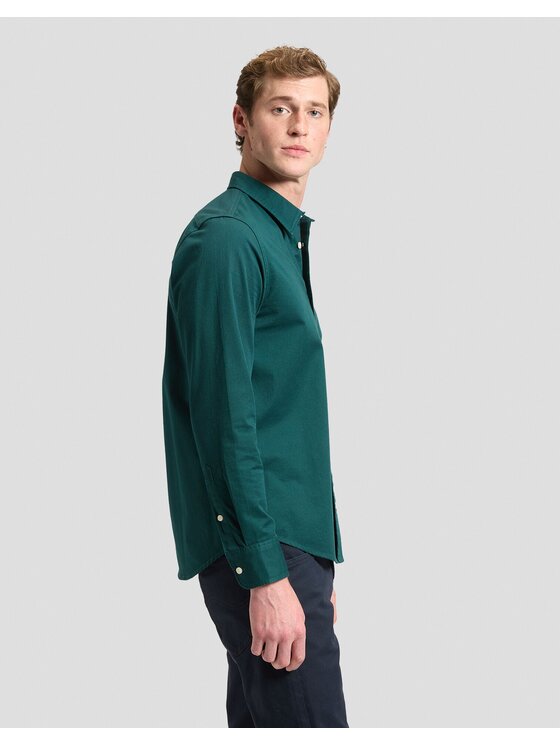 Lee Lee Koszula SHIRT Zielony Regular Fit