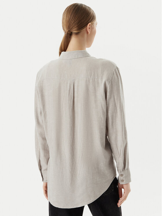 Vero Moda Vero Moda Marškiniai Linn 10305085 Pilka Relaxed Fit