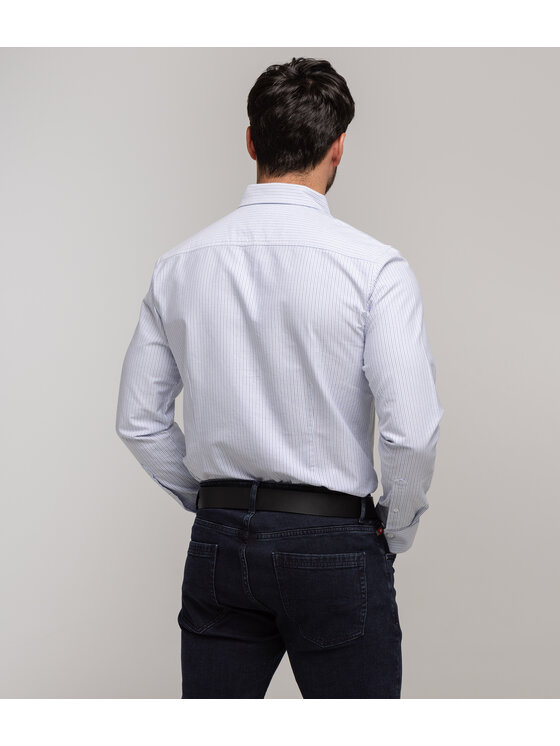Lee Cooper Lee Cooper Koszula LIAM OXFORD Biały Slim Fit