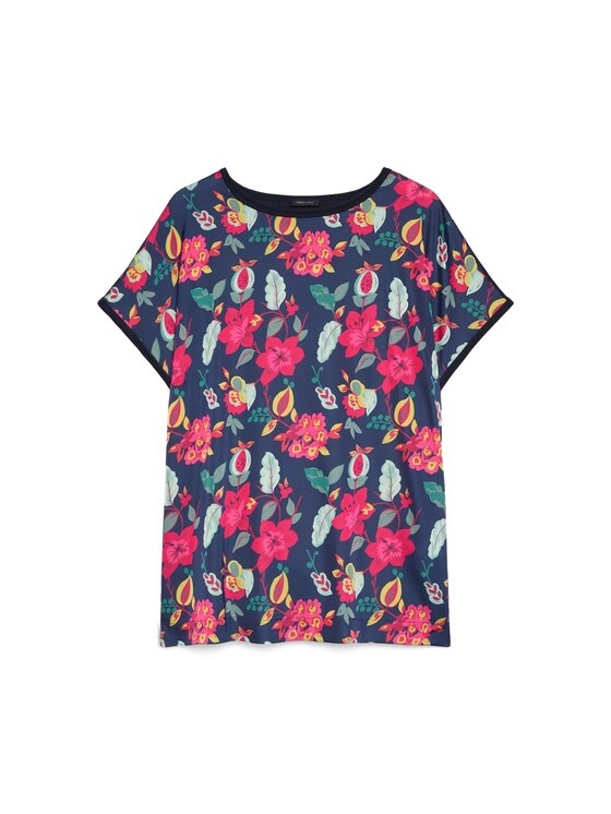 Fiorella Rubino Fiorella Rubino T-Shirt M256L008536N0Z4 Niebieski Regular Fit