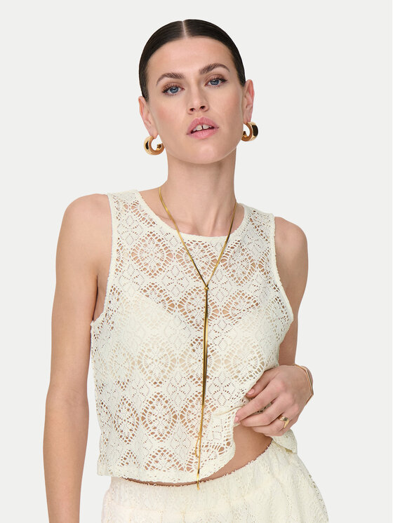 JDY JDY Top Eva 15351499 Bijela Regular Fit