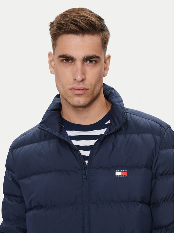 Tommy Jeans Tommy Jeans Kurtka puchowa Flag DM0DM19614 Granatowy Regular Fit