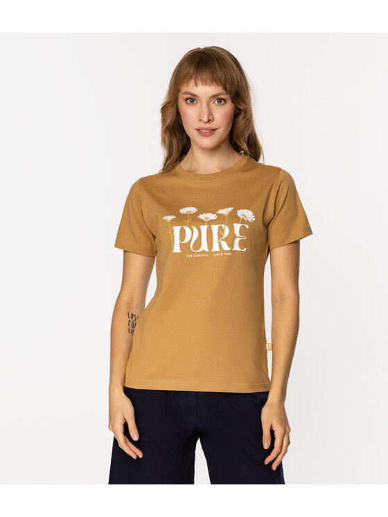 Lee Cooper Lee Cooper T-Shirt NIKO 5516 Żółty Regular Fit