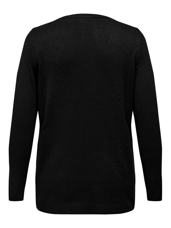 ONLY Carmakoma ONLY Carmakoma Kardigán 15219653 Fekete Regular Fit