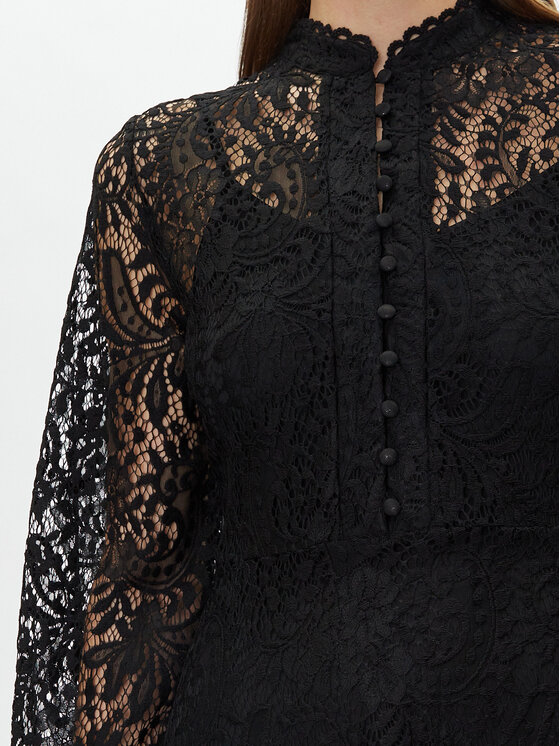 Vila Vila Každodenné šaty 14109364 Čierna Slim Fit