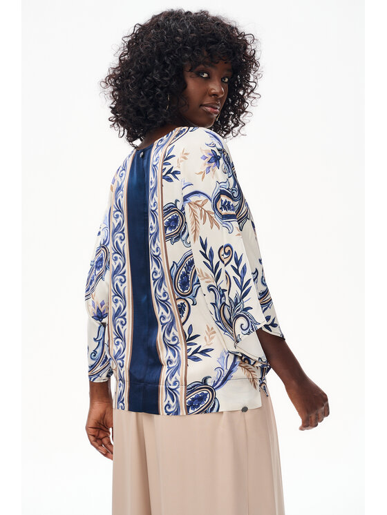 blue shadow blue shadow Bluzka Mistery Granatowy Regular Fit