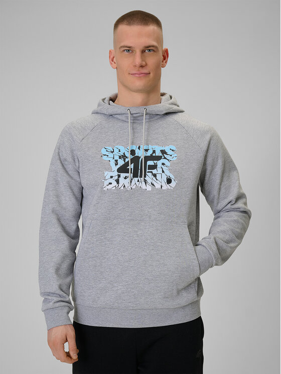 4F 4F Bluza WINTER CODE Szary jasny Regular Fit