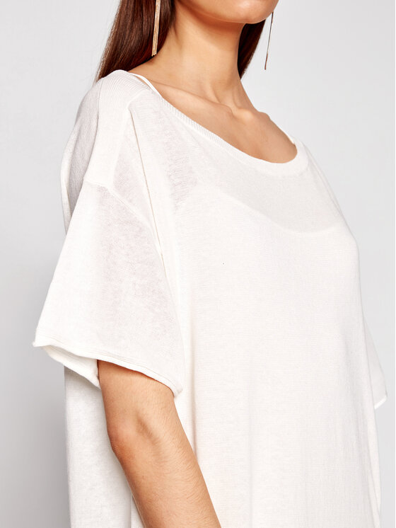 TWINSET TWINSET Každodenní šaty 211TT3151 Bílá Regular Fit