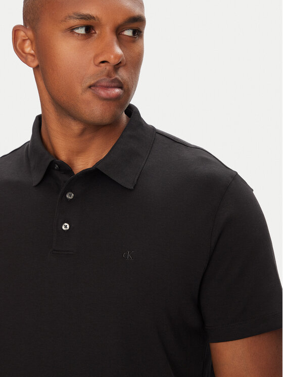 Calvin Klein Calvin Klein Polo Supima LV04LB276G Crna Regular Fit