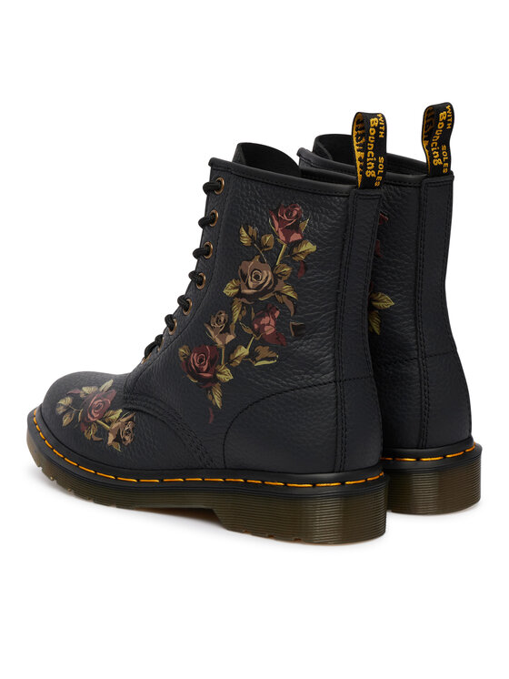 Dr. Martens Dr. Martens Trappers 1460 Decayed Roses DM32070001 Negru