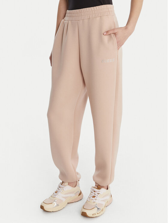 Guess Pantaloni din material 169841 Bej Slim Fit