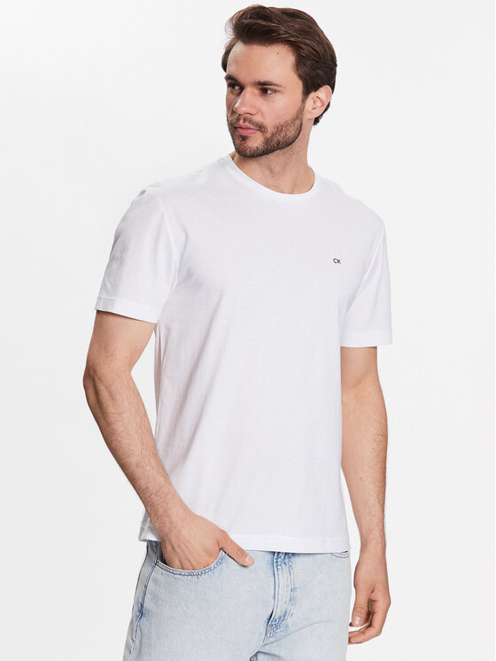 Calvin Klein T-shirt Smooth K10K110589 Bijela Regular Fit