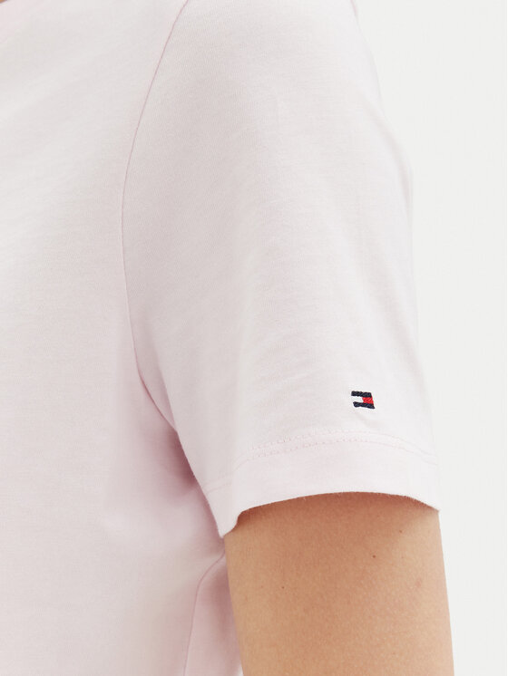 Tommy Hilfiger Tommy Hilfiger Тишърт WW0WW45428 Розов Regular Fit