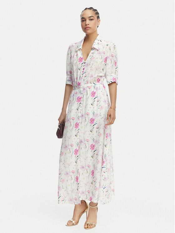 Luisa Spagnoli Luisa Spagnoli Hemdkleid Pietanza 543224 Creme Regular Fit