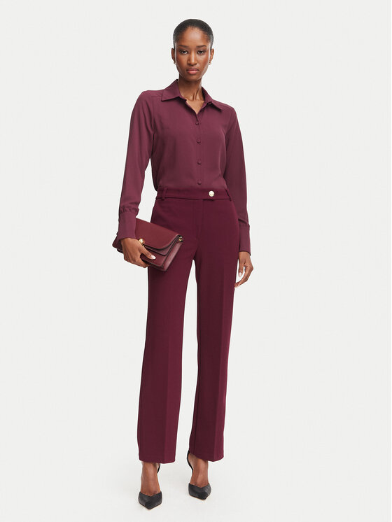 Rinascimento Rinascimento Текстилни панталони CFC0131085003 Бордо Regular Fit