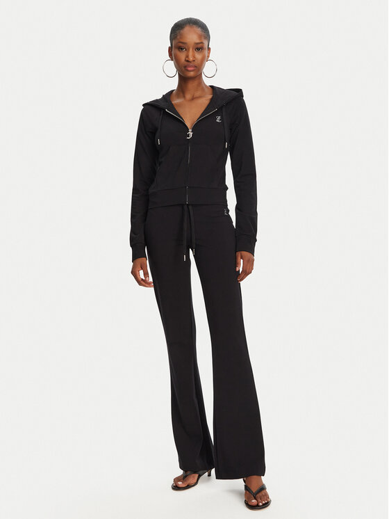 Juicy Couture Juicy Couture Світшот Ola JCWAS125310 Чорний Slim Fit