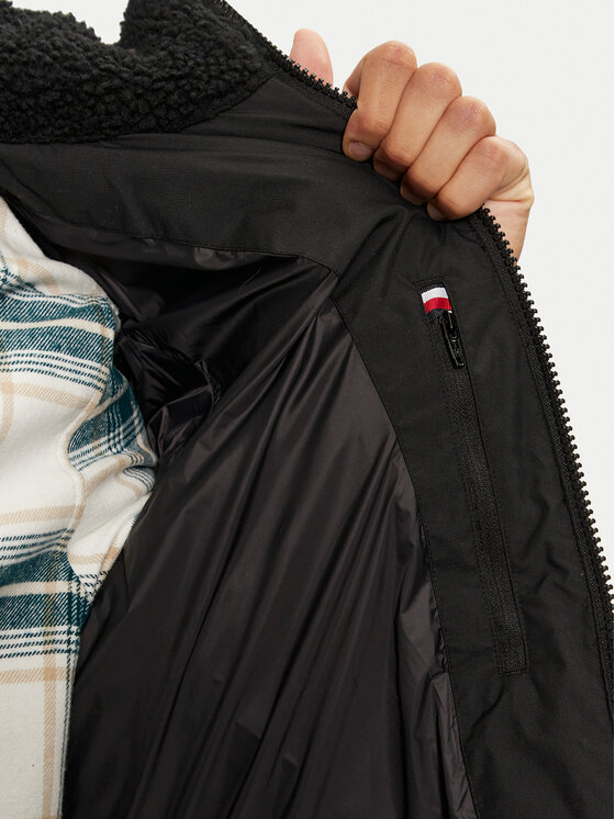 Tommy Hilfiger Tommy Hilfiger Télikabát Rockie MW0MW37125 Fekete Regular Fit
