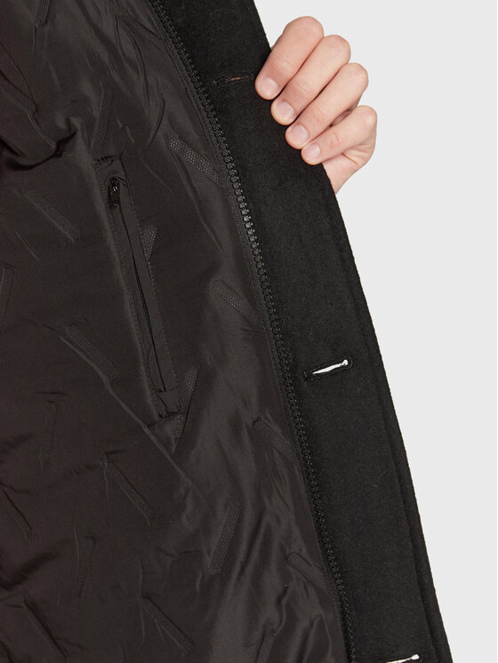 Pierre Cardin Pierre Cardin Vuneni kaput 10041 0025 Crna Regular Fit