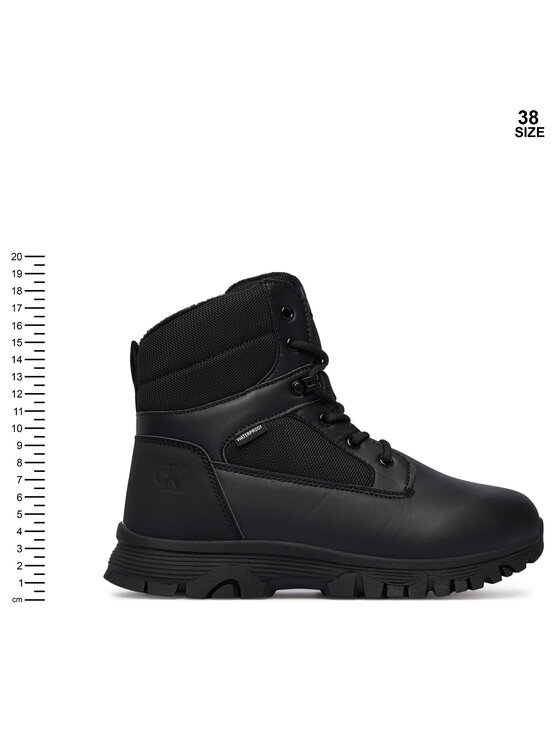 Calvin Klein Calvin Klein Snehule Lace-Up Bootie V3X5-83190-1485 D Čierna